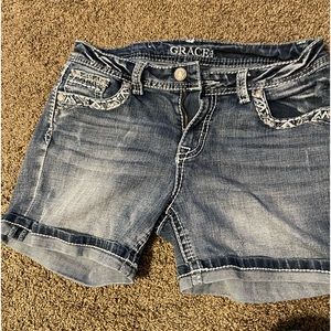 Grace in LA Jean Shorts
